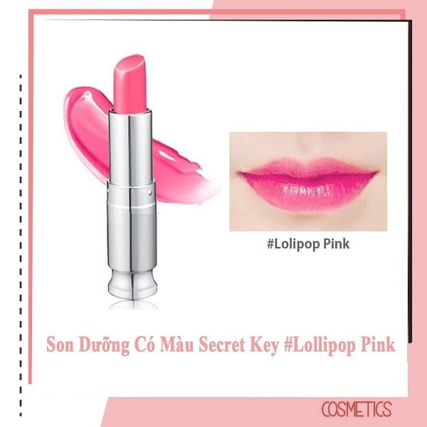 Son Dưỡng Môi Có Màu Secret Key Sweet Glam Tint Glow 3.5g