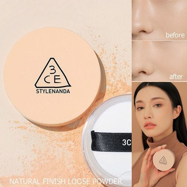 Phấn Phủ Bột 3CE Natural Finish Loose Powder