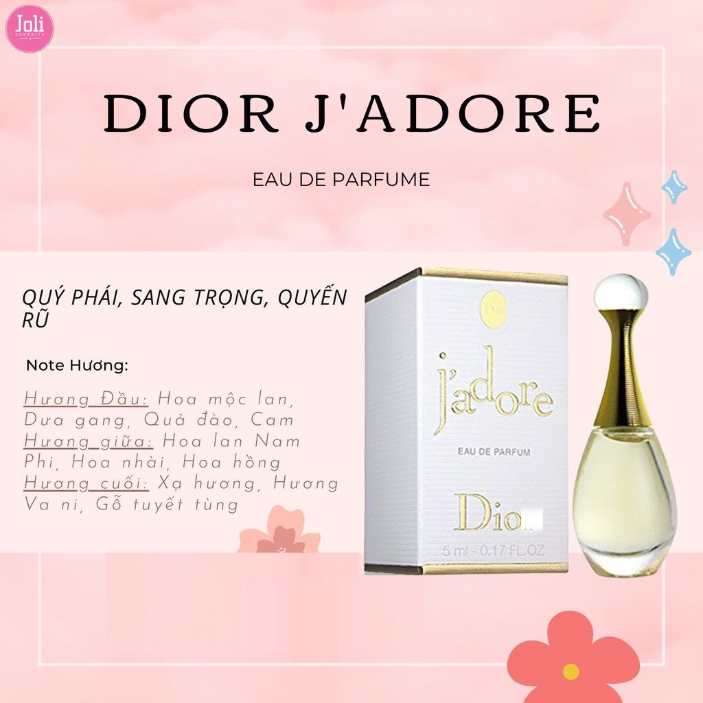 Nước Hoa Nữ Chiết Christian Dior J'Adore Eau De Parfum 10ml