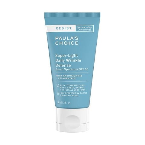 Kem Dưỡng Chống Nắng Paula's Choice Resist Super-Light Daily Wrinkle Defense Broad Spectrum SPF30 60ml