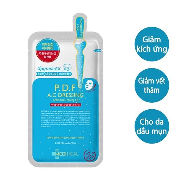 Mặt Nạ Mediheal Làm Dịu Cho Da Mụn 25ml P.D.F A.C Dressing Ampoule Mask EX