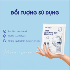 Mặt Nạ Làm Sáng Da Sur.Medic+ Super Glutathione 100 Bright Mask 30g