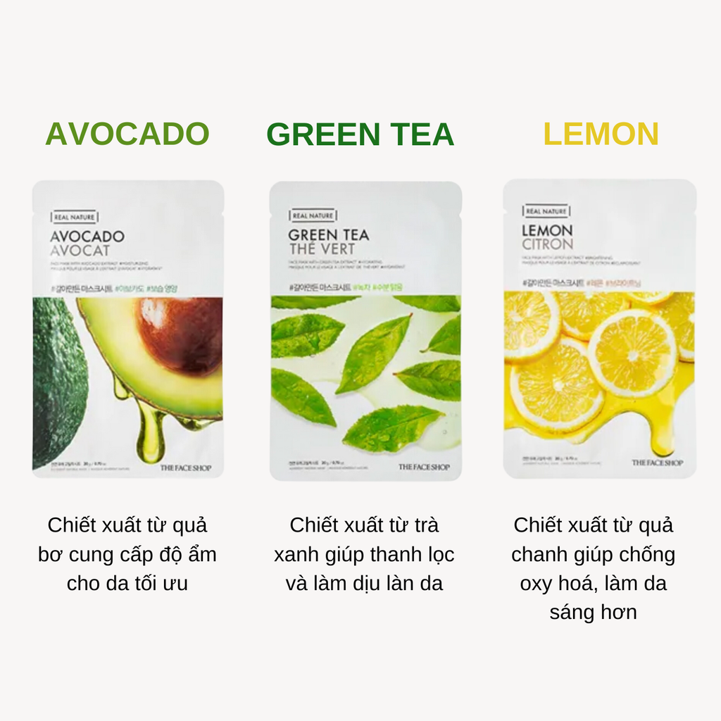 Mặt Nạ Dưỡng Da The Face Shop Real Nature Face Mask 20g