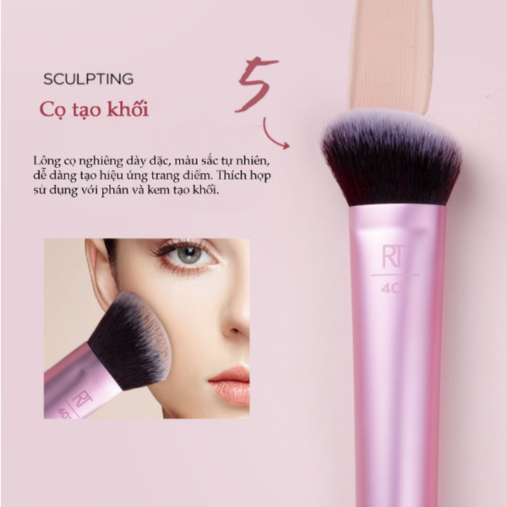 Bộ Cọ Trang Điểm Real Techniques Face Essentials 5 Cây