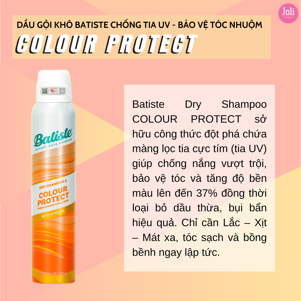 Dầu Gội Khô Batiste Dry Shampoo 200ml