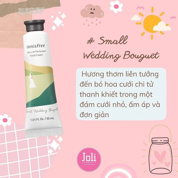 Kem Dưỡng Da Tay Hương Nước Hoa Innisfree Jeju Life Perfumed Hand Cream 30ml