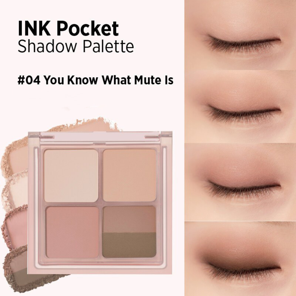 Phấn Mắt 4 Ô Peripera Ink Pocket Shadow Palette