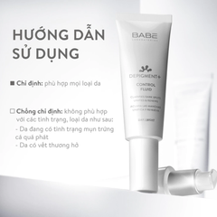 Kem Dưỡng Sáng Da Giảm Thâm Nám Babe Depigment + Control Fluid 40ml