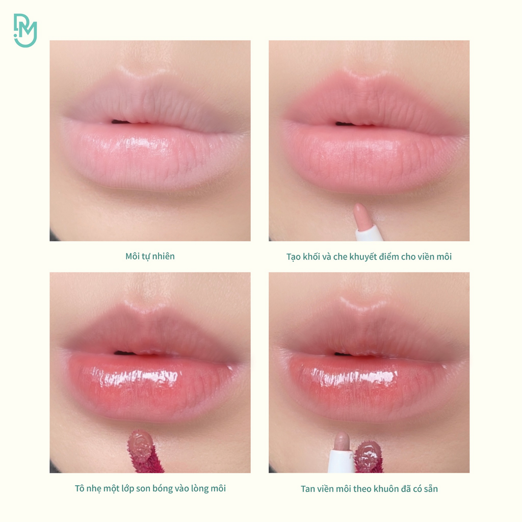 Chì Viền Môi 2 Đầu Dearmay 2in1 Plumpy Lip Liner