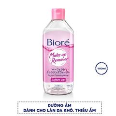 Nước Tẩy Trang Biore Soften Up Dưỡng Ẩm Da Perfect Cleansing Water 400ml