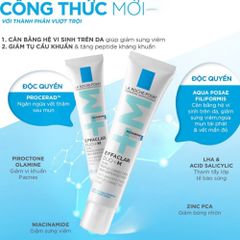 Bộ Sản Phẩm Kem Dưỡng Giảm Mụn La Roche-Posay Effaclar Duo+M 40ml + Gel Rửa Mặt Cho Da Dầu Effaclar 50ml