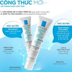 Bộ Sản Phẩm Sữa Rửa Mặt Cho Da Mụn La Roche-Posay Effaclar 200ml + Kem Dưỡng Giảm Mụn Duo+M 3ml + Sữa Chống Nắng Da Mụn Anthelios 15ml