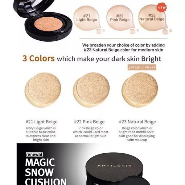 Phấn Nước April Skin Magic Snow Cushion Galaxy Edition SPF50+/PA+++ 15g