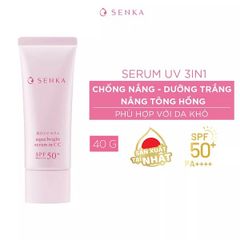 Serum Chống Nắng, Nâng Tông, Dưỡng Trắng Da Senka Aqua Bright Serum In CC SPF50+ PA++++ 40g