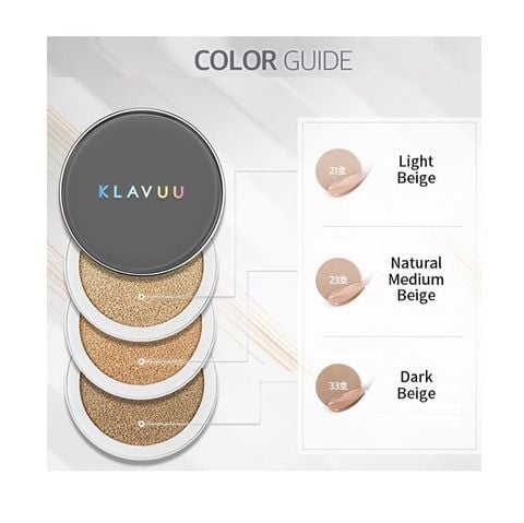 Phấn Nước Klavuu Urban Pearlsation High Coverage Tension Cushion SPF50+ PA++++(Tặng kèm lõi)