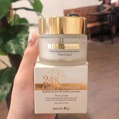 Kem Dưỡng Sáng Da Ngăn Ngừa Lão Hóa Secret Key 24k Gold Premium First Cream 50ml
