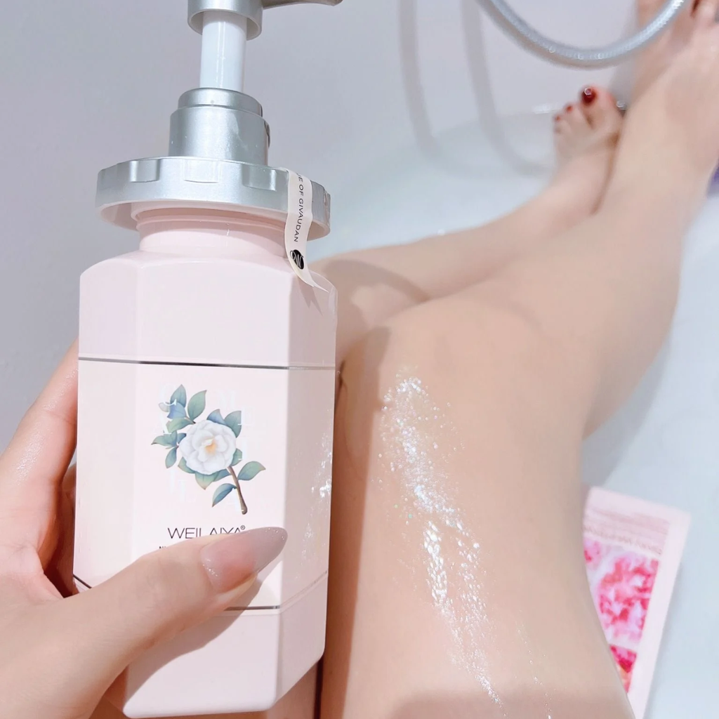Sữa Tắm Trắng Da Hương Hoa Trà Weilaiya Niacinamide Shower Gel 450ml