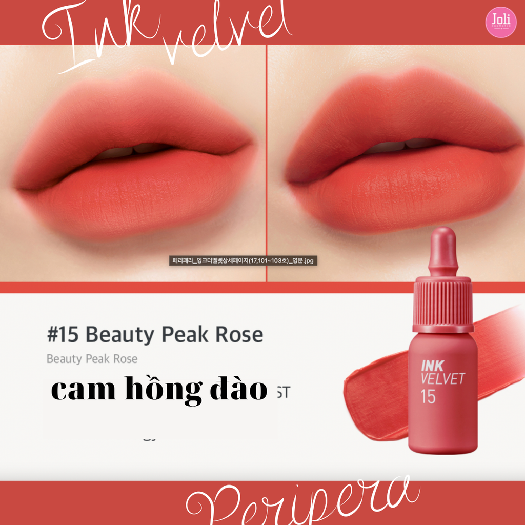 Son Kem Lì Peripera Ink Velvet Lip Tint