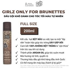 Dầu Gội Khô Girlz Only Dry Shampoo 200ml