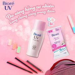 Sữa Chống Nắng Dưỡng Da Sáng Hồng Biore UV Bright Milk SPF50+/PA+++ 30ml