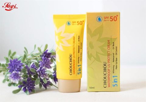 KEM CHỐNG NẮNG CHOU CHOU WATERPROOF UV PROTECT CREAM SPF50+ PA+++