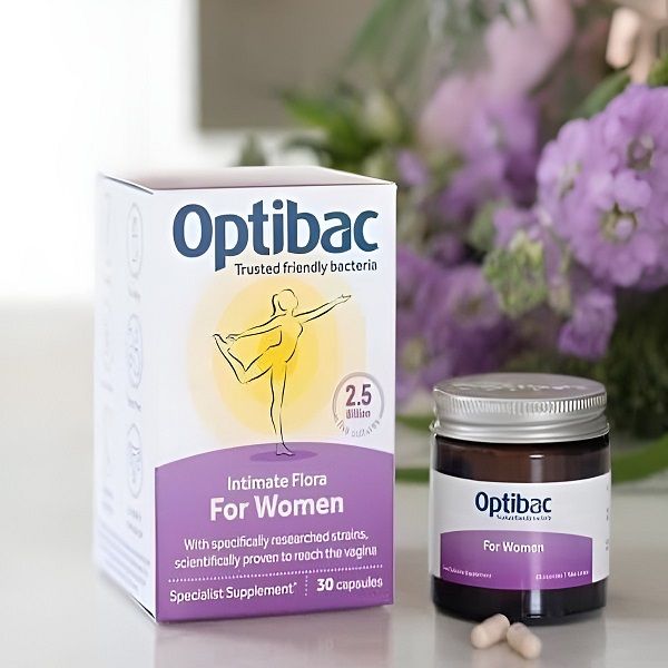 Men Vi Sinh Trị Viêm Vùng Kín Dành Cho Nữ OptiBac Probiotics For Women 30 Viên