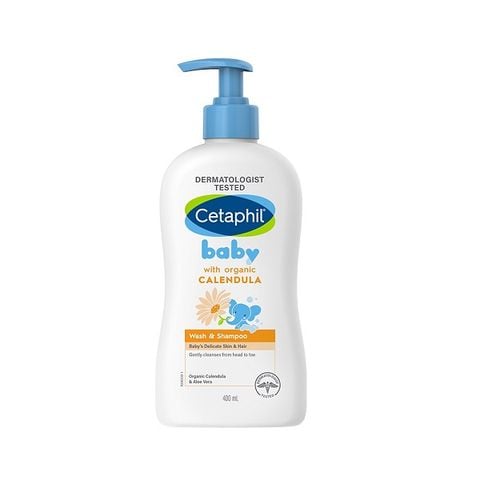 Sữa Tắm Gội Tinh Chất Hoa Cúc Dịu Nhẹ Cho Bé Cetaphil Baby Wash & Shampoo Calendula