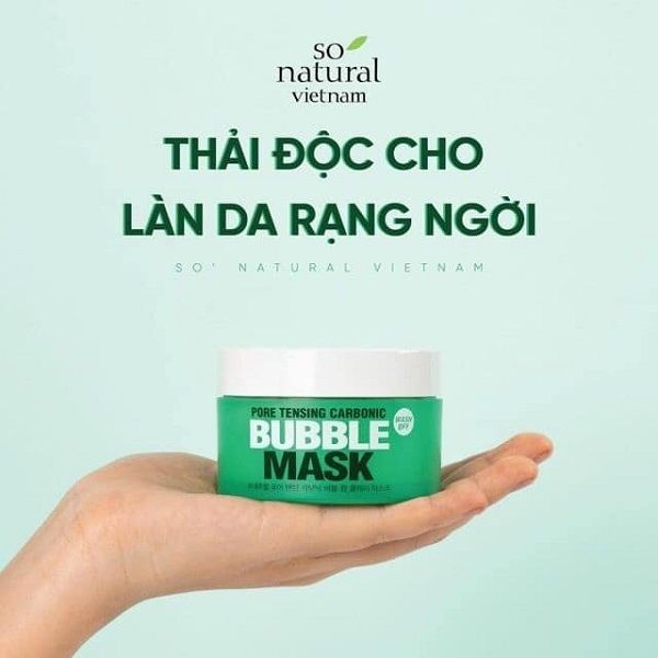 Mặt Nạ Đất Sét So Natural Pore Tensing Carbonic Bubble Mask 130g