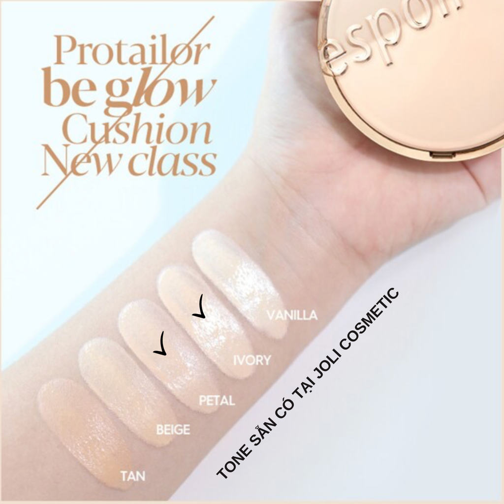 Phấn Nước Espoir Pro Tailor Be Glow Cushion New Class SPF42 PA++ 13g (Tặng Kèm Lõi)