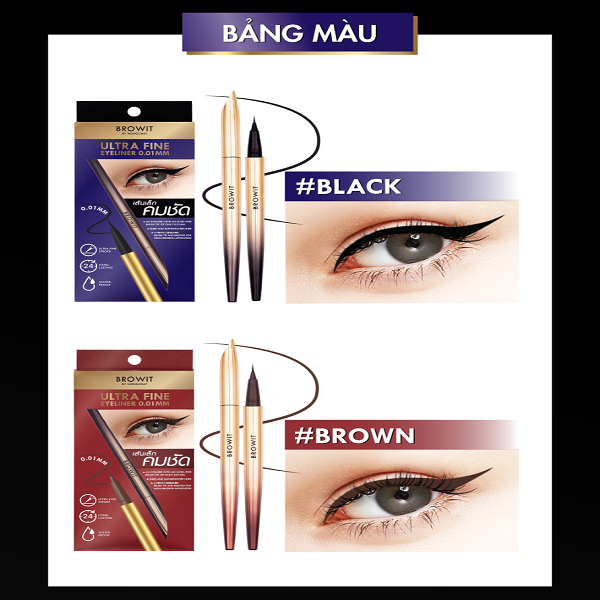 Bút Kẻ Mắt Nước Browit By Nongchat Ultra Fine Eyeliner 0.01mm