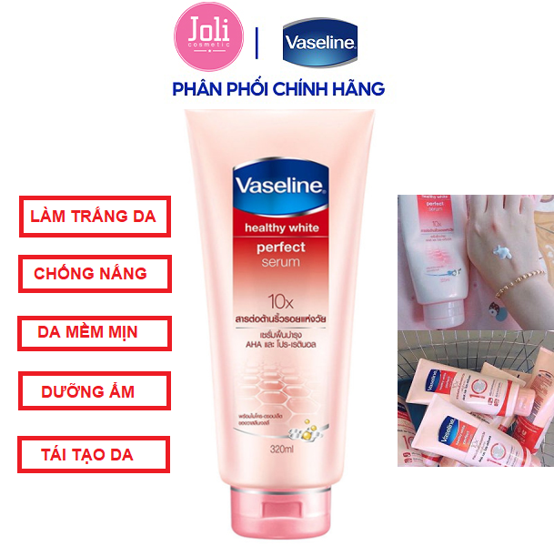 Sữa Dưỡng Thể Trắng Da Vaseline Healthy White Perfect Serum 10X 320ml