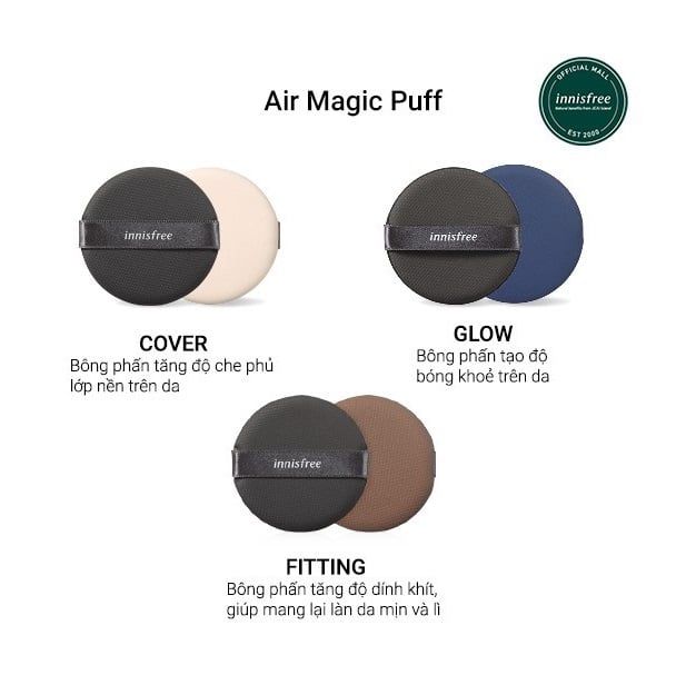 Mút Đánh Cushion Innisfree Air Magic Puff Fitting