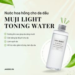 Nước Hoa Hồng Dành Cho Da Dầu Muji Light Toning Water Light 200ml