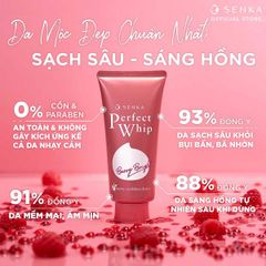 Sữa Rửa Mặt Làm Sạch Sâu Dưỡng Sáng Senka Perfect Whip Berry Bright 100g