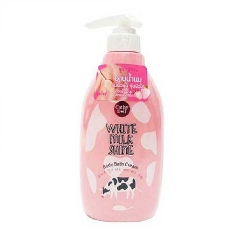 Sửa Tắm Sáng Da Sữa Bò Cathy Doll White Milk Shine Body Bath Cream 450ml