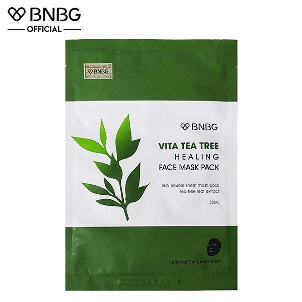 Mặt Nạ BNBG Tràm Trà Giúp Thải Độc Da Giảm Mụn 30ml Vita Tea Tree Healing Face Mask Pack