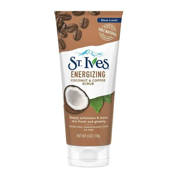 Sữa Rửa Mặt Tẩy Tế Bào Chết Cà Phê & Dừa St.Ives Energizing Coconut & Coffee Face Scrub 170g