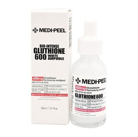 Tinh Chất Dưỡng Trắng Cấp Ẩm Phục Hồi Da Medi-Peel Bio-Intense Gluthione 600 White Ampoule 30ml