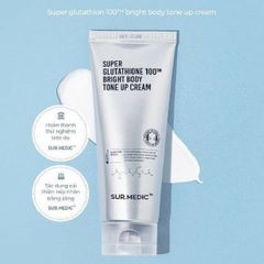 Kem Dưỡng Trắng Nâng Tông Da Sur.Medic+ Super Glutathione 100™ Bright Body Tone Up Cream 150ml