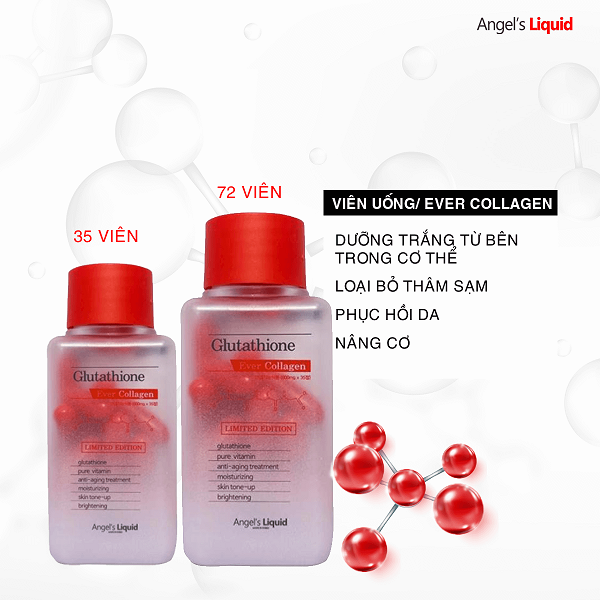glutathione one day collagen Viên Uống Trắng Da Angel's Liquid Glutathione Oneday Collagen 35 ViênViên  Uống Trắng Da Angel's Liquid Glutathione Oneday Collagen 35 Viên – JOLI  COSMETIC