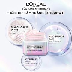 Kem Dưỡng Sáng Da Ban Đêm Loreal Paris Glycolic Bright Glowing Cream Night 50ml