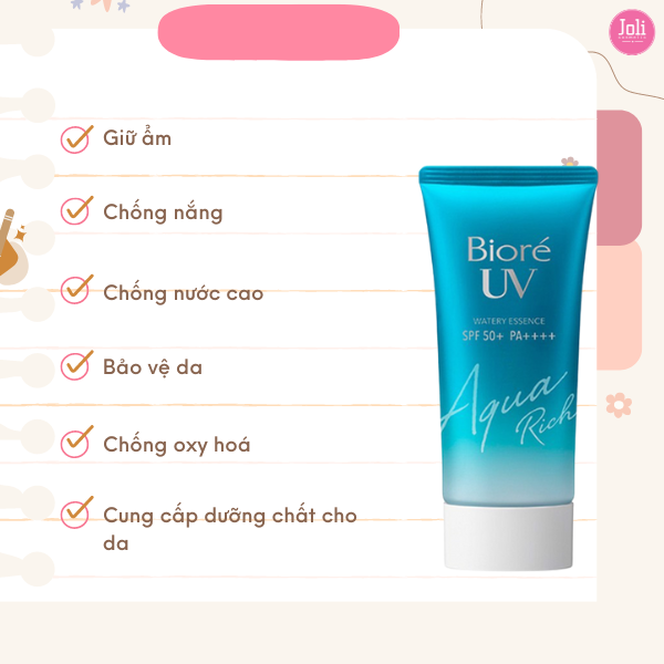 Kem Chống Nắng Dưỡng Ẩm Da Bioré UV Aqua Rich Watery Essence SPF50+/PA++++ 50g