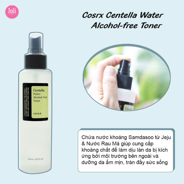 Nước Hoa Hồng Làm Dịu Da Cosrx Centella Water Alcohol-Free Toner 150ml