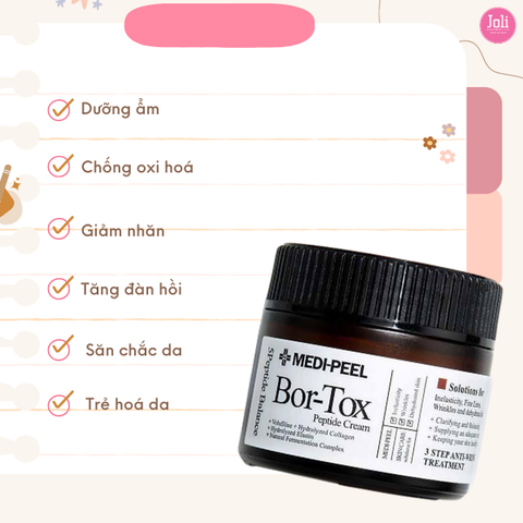 Kem Dưỡng Cải Thiện Nếp Nhăn Chống Lão Hóa Medi-Peel 5-Peptide Balance Bor-tox 50g