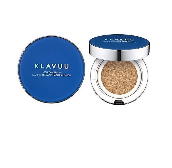 Phấn Nước Dưỡng Ẩm Klavuu Blue Pearlsation High Coverage Marine Collagen Aqua Cushion SPF50 PA+++