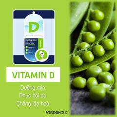 Mặt Nạ FOODAHOLIC Chiết Xuất Vitamin D Hỗ Trợ Phục Hồi, Tái Tạo Da 23g