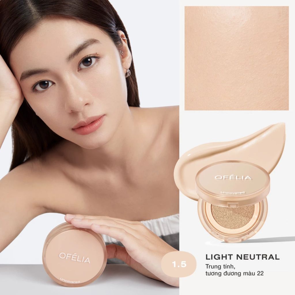 Phấn Nước Ofelia Uncovered Longwear Cushion SPF50+ PA++++ 12g