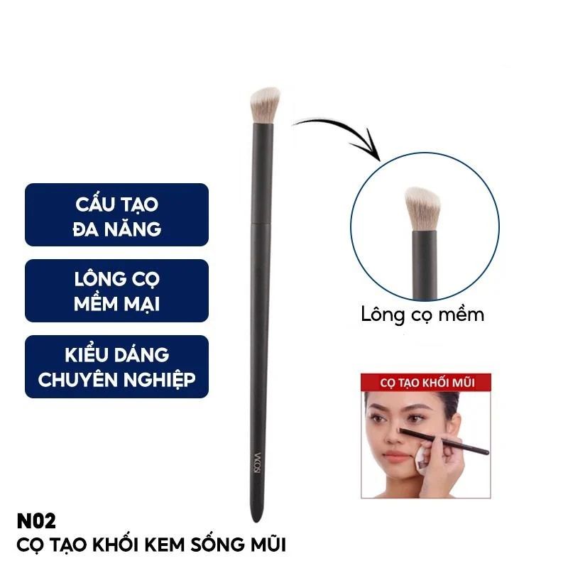 Cọ Tạo Khối Mũi Đầu Tròn Vacosi N02 Angled Blending Brush