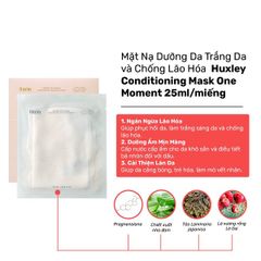 Mặt Nạ Dưỡng Ẩm Và Chống Lão Hóa Huxley Conditioning One Moment Mask