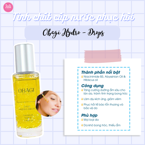 Serum Cấp Nước Phục Hồi Da Obagi Daily Hydro Drops